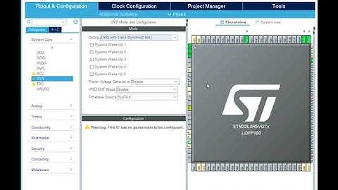 STM32CubeMX Debug configurations  Trace Asynchronous Sw
