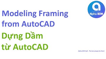 Alpha BIM | Auto Modeling Framing from AutoCAD | Tool Revit