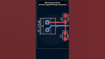 SMD Component Based 5V Power Supply PCB Design Using KiCad