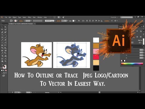 Adobe Illustrator CC Tutorial  |  How to image trace in illustrator in easiest way