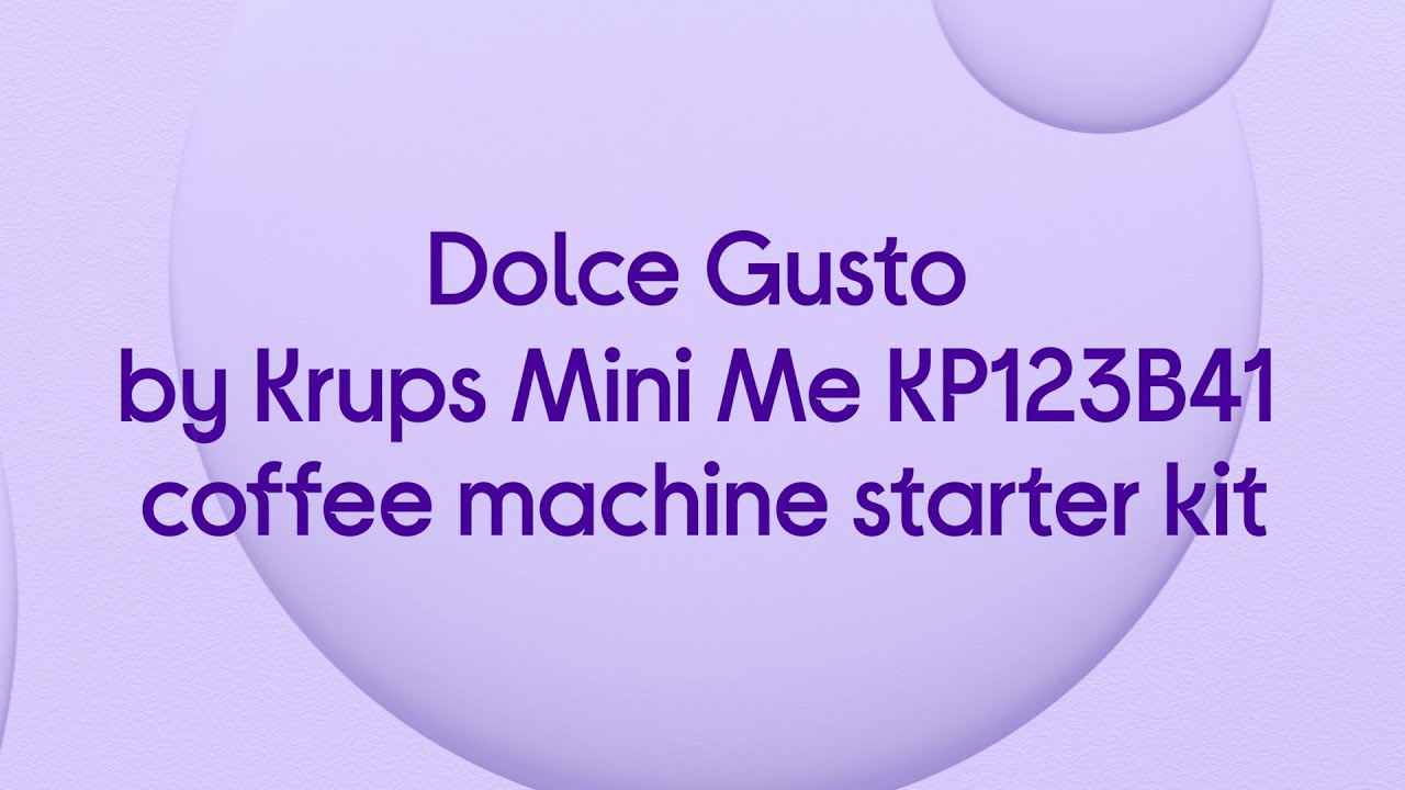 Dolce Gusto by Krups Mini Me KP123B41 Coffee Machine Starter Kit Grey