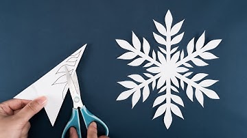 Snowflake 2024 #64  - How to make snowflakes out of paper in 5 minutes - Christmas Decor