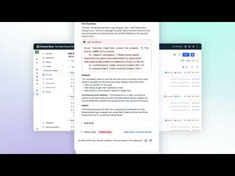 BrowserStack Test Reporting & Analytics