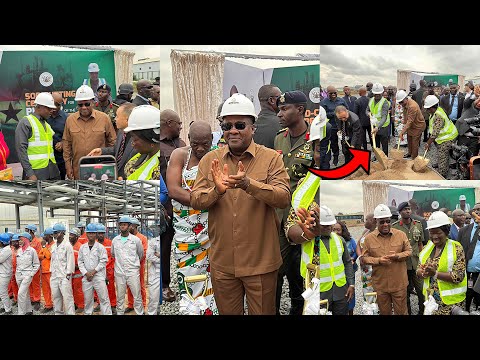 Prez. John Mahama St0rm Tema for Sod-Cutting Ceremony for Phase 2 of Chinese Sentuo Oil Refinery LTD