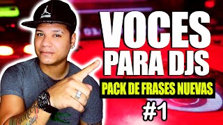 PACK DE VOCES PARA DJS 🎧 PARTE #1 🎧 FRASES NUEVAS 2023 🔥 DESCARGA GRATIS 🔥 @DjDarrelElapoderado ✔