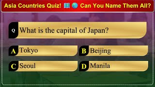 Asia Map & Countries Quiz | Name All Asian Countries on the Map