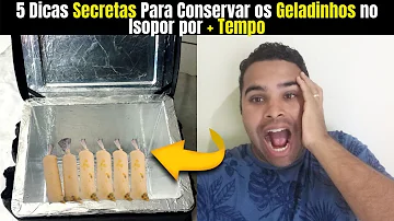 Como conservar sacolé em caixa de isopor?