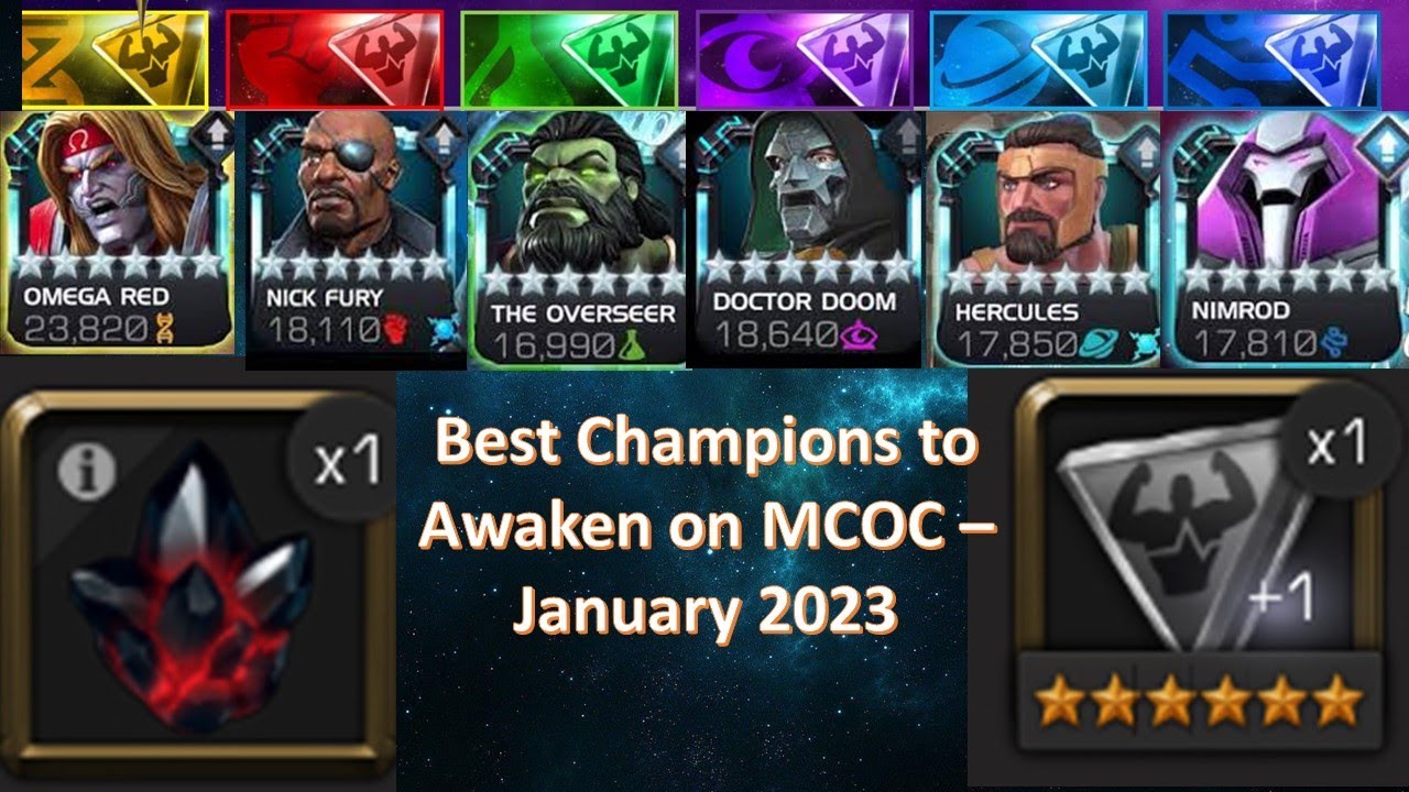Best Champs to Awaken January 2023 MCOC YouTube