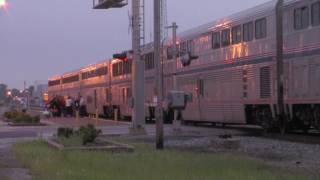 Late Amtrak 58 - City of New Orleans
Amtrak 58, the northbound City of New Orleans, is nearly 2 hours late stopping at Centralia, IL due to CN trackwork down south. Late Amtrak 58 - City of New Orleans