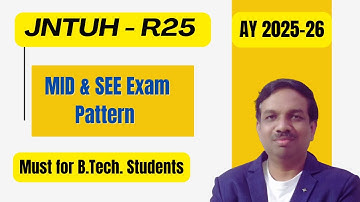 JNTUH / ANRK   regulation - R 25 Exam pattern for I BTeh Students