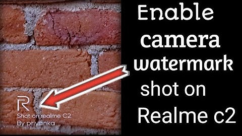 realme c2 camera model watermark and time watermark keshe set kare ?