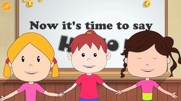 Hello Song for Kids   Kindergarten and Preschool Song   ELF Learning