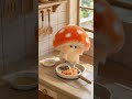 The Most Adorable Mushroom Cooking a Bento Lunch! 🍄🍱 (So Relaxing)#Shorts #RelaxingVideo