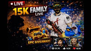 ROAD TO 15K FAMILY DAY 128 Free Fire Live TAMIL🔥 Play With Subscribers | Giveaway Matches #freefire