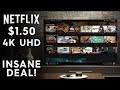 4K UHD NETFLIX FOR JUST $1.50 A MONTH! (£1.20) - Cheap Netflix Forever!