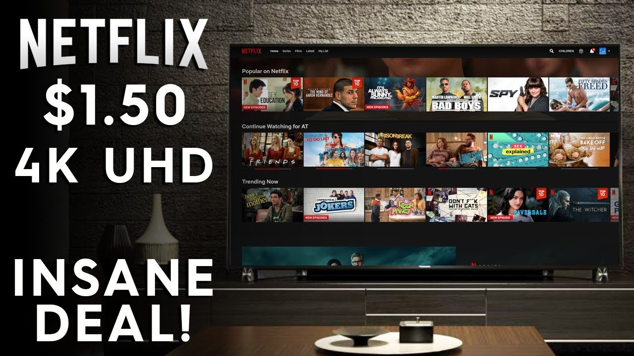 netflix ลดราคา  New 2022  4K UHD NETFLIX FOR JUST $1.50 A MONTH! (£1.20) - Cheap Netflix Forever!