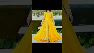 Side Slit Kurti Cutting And Stitching/Trendy Anarkali Frock/Suit Cutting #shorts #frockdesign #kurti screenshot 1