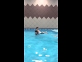 Frank at his 1st swimming lesson