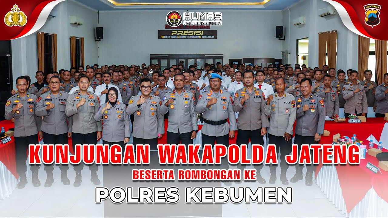 Kunjungan Wakapolda Jateng Beserta Rombongan Ke Polres Kebumen