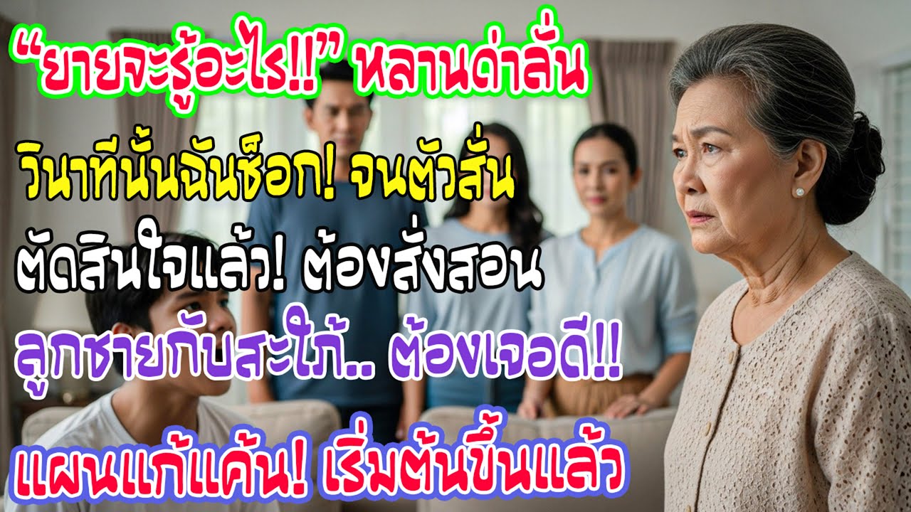 “ยายจะรู้อะไร!” คำพูดหลานทำฉันช็อก ฉันจึงลุกขึ้น และรู้ว่าต้องสั่งสอนลูกชายกับสะใภ้