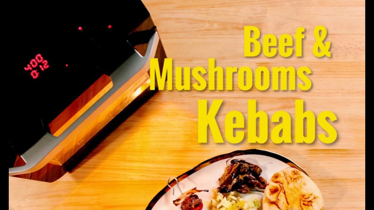 Air Fryer Oven | Beef & Mushrooms Kebabs by Yedi Houseware