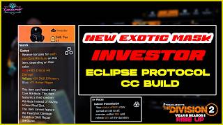 How Good is Investor Exotic Mask With Eclipse Gear Set ? Division 2🐺