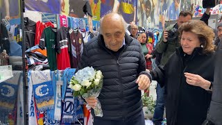 Ferlaino commosso, omaggio a Maradona ai Quartieri Spagnoli: “Voglio dire una cosa”