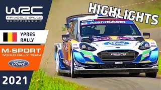 M-Sport Highlights Day 1 Renties Ypres Rally Belgium 2021 :  Greensmith and Fourmaux Ford Fiesta WRC