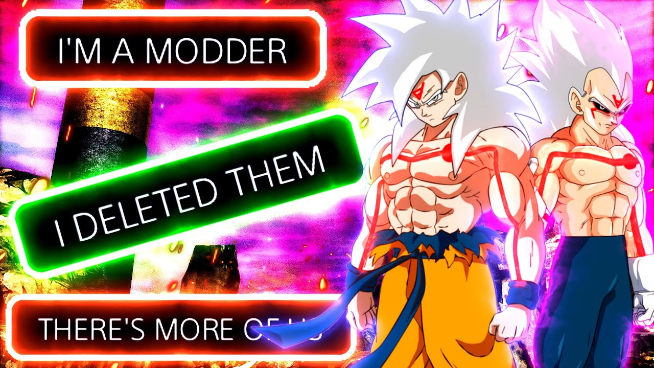 У него есть моды XENOVERSE 2, поэтому я заставил его удалить их, используя Omni God Goku и Vegeta...