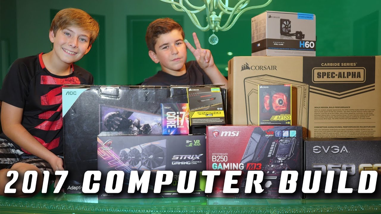 2017 Building my Gaming PC Computer Custom Parts Assembly DIY - YouTube