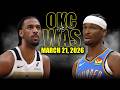 Oklahoma City Thunder vs Washington Wizards Full Game Highlights – March 21, 2026 | NBA Season