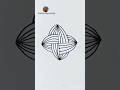 Mesmerizing Geometric Pattern with Simple Lines ✨#line #art #trending #shortvideo #pattern