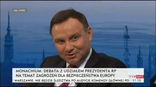 Prezydent Andrzej Duda masakruje niemców i Martina Schulza