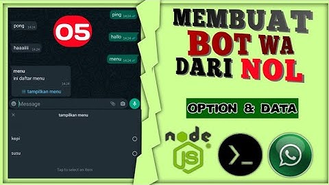 S2E5 CARA MEMBUAT BOT WA TERMUX JAVASCRIPT - OPTION DAN DATA