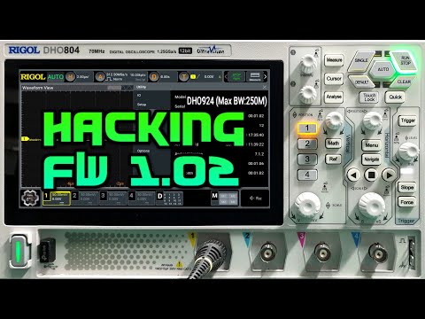 Rigol DHO804 fw1.02 hacking - 250MHz bandwidth, 50Mpts, CAN