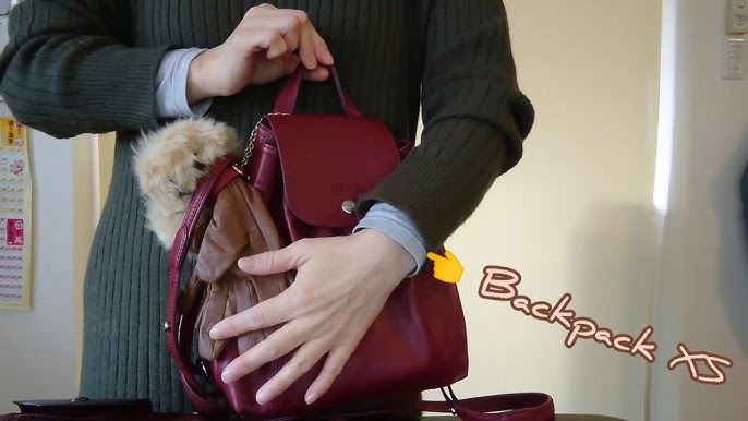 Longchamp Le Pliage Cuir Mini XS Leather Backpack ~NWT~ Blush