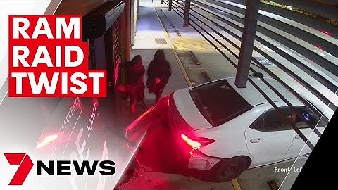 Family business ram-raided by gang of young criminals | 7NEWS