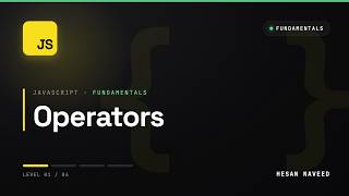 #05 - Operators in JavaScript
