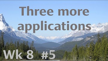 Introduction to the elements of Bayesian statistics. Week 8. Video 5. Three more applications