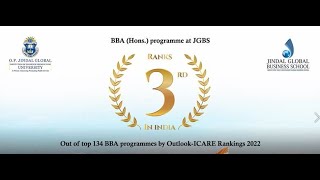 5 reasons to pursue BBA (H) from Jindal Global Business School || Prof (Dr.) Shubhomoy Banerjee