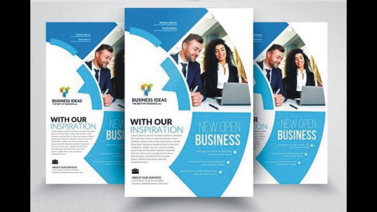 How To Make Business Flyer Design Using Coreldraw X7 Youtube