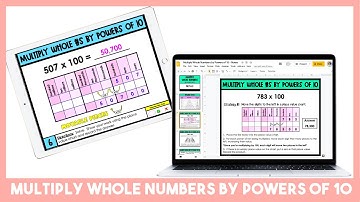 Multiply Whole Numbers by Powers of 10 Tutorial Video