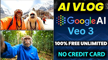 VIRAL AI MONKEY VLOG | Create Ai Vlog With VEO 3 | Free Without Credit Card | Ai Monkey Vlog Kaise