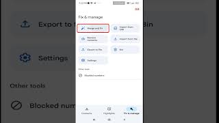 How to Merge Duplicate Contacts on Android (Redmi Note 10S)#shorts #backup #contacts screenshot 1