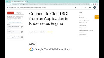 Connect to Cloud SQL from an Application in Google Kubernetes Engine #qwiklabs #GSP449