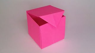 Cómo Hacer Una Caja De Papel Con Tapa Fácil Origami Paso A Paso