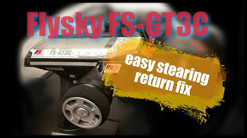 FlySky FS-GT3C stearing return spring fix