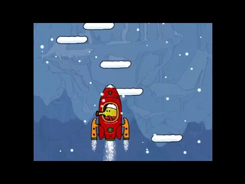 Classic Game Doodle Jump Winter Special Gameplay