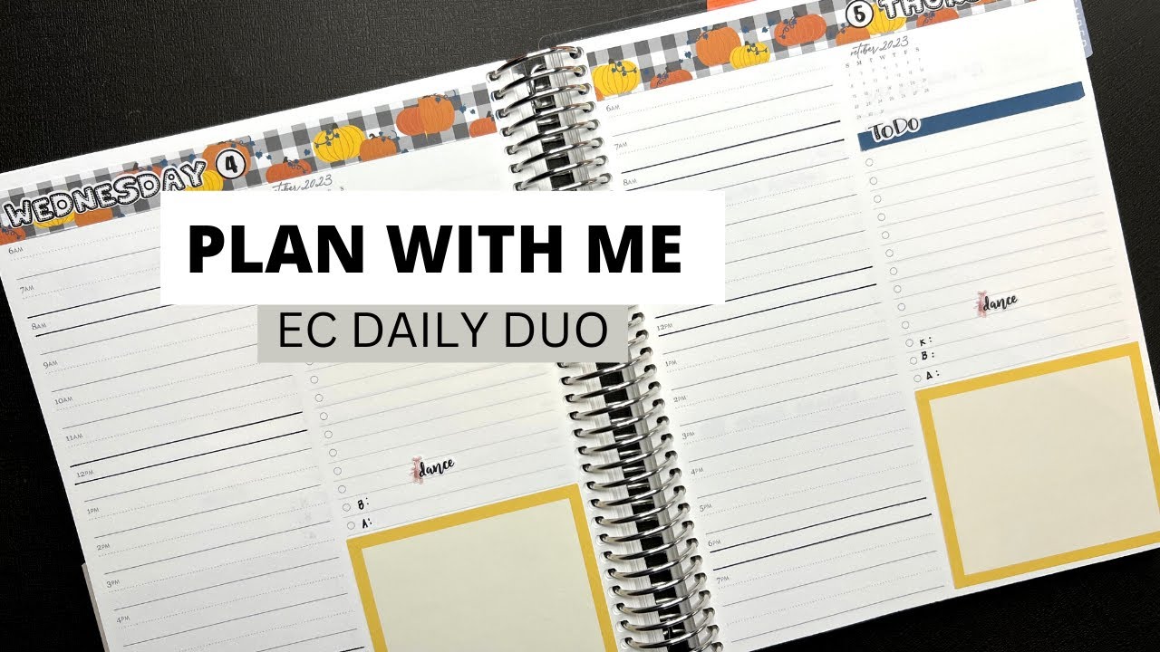 PLAN WITH ME | DAILY DUO | ERIN CONDREN PLAN WITH ME | EC DAILY DUO ...