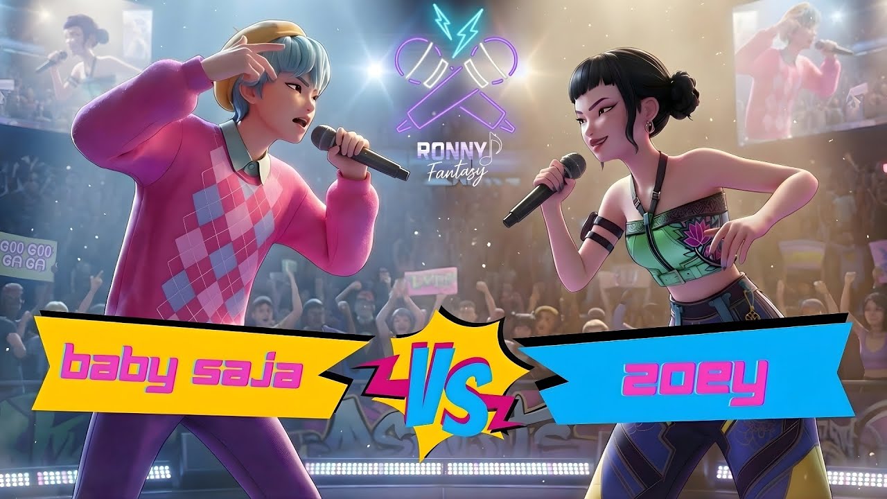 Zoey vs Baby Saja - Rap Battle | Music Video K-Pop Demon Hunters 🎵​